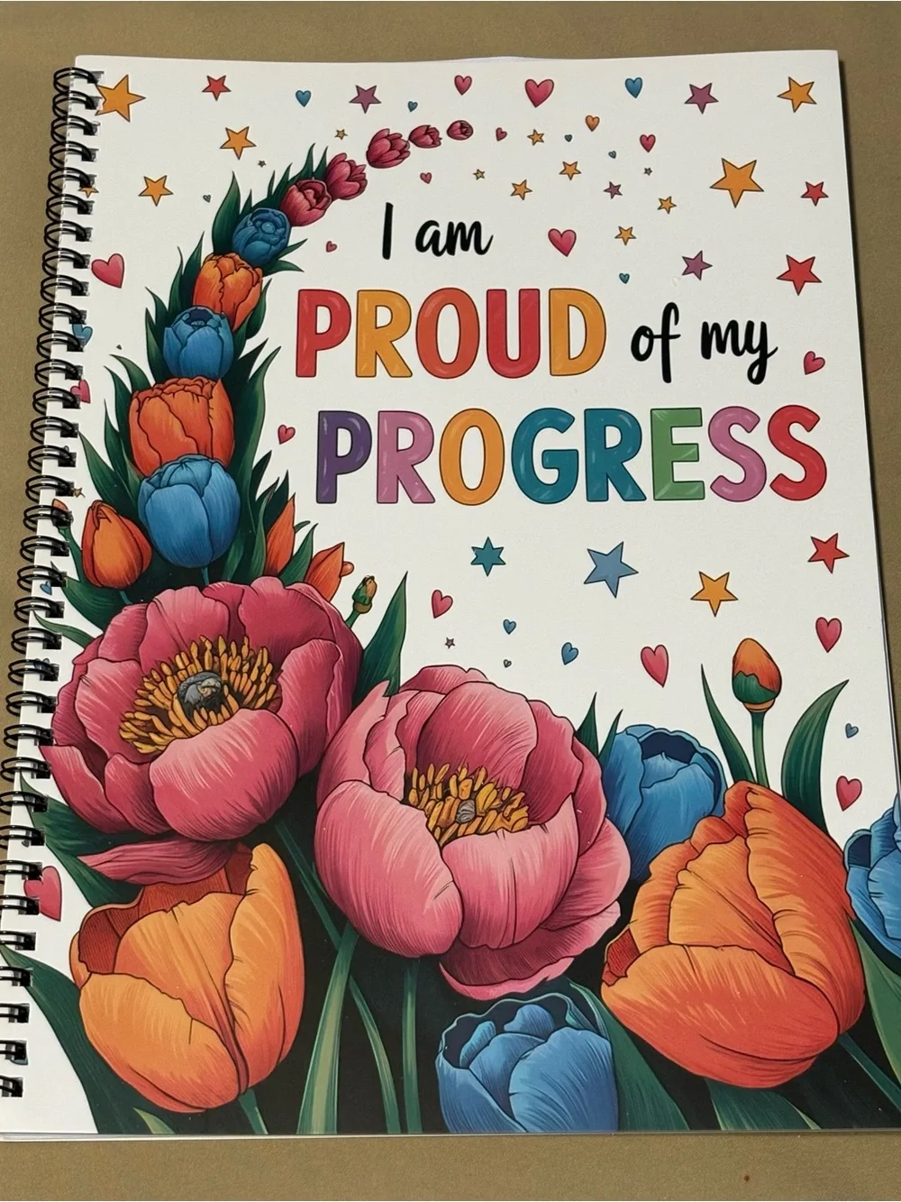 Inspirational Floral Coloring Book - Proud of My Progress